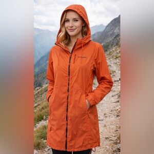 Columbia Jacket Hooded Windbreaker Women’s XS Lightweight Outdoor Rain Shell